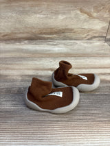 Tiny Explorings Self-Care Sock Shoes Brown sz 2/3c