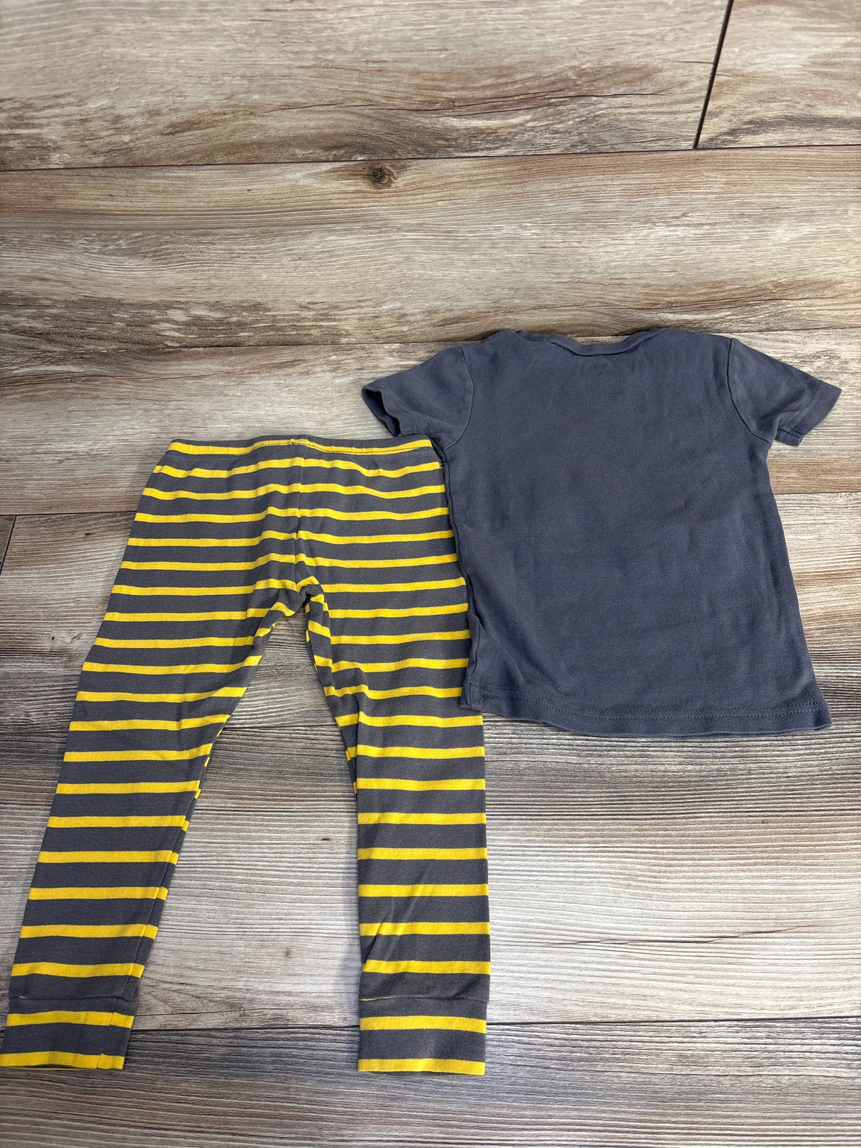 Simple Joys 2pc Geared Up Pajama Set Grey sz 4T