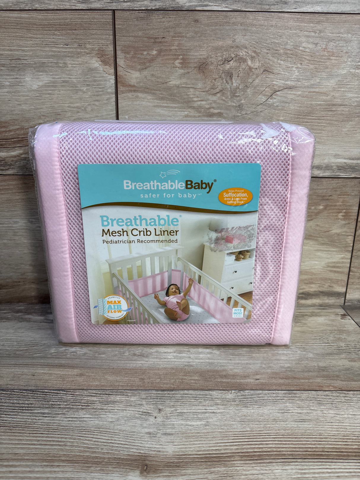 NEW BreathableBaby Breathable Mesh Crib Liner in Pink