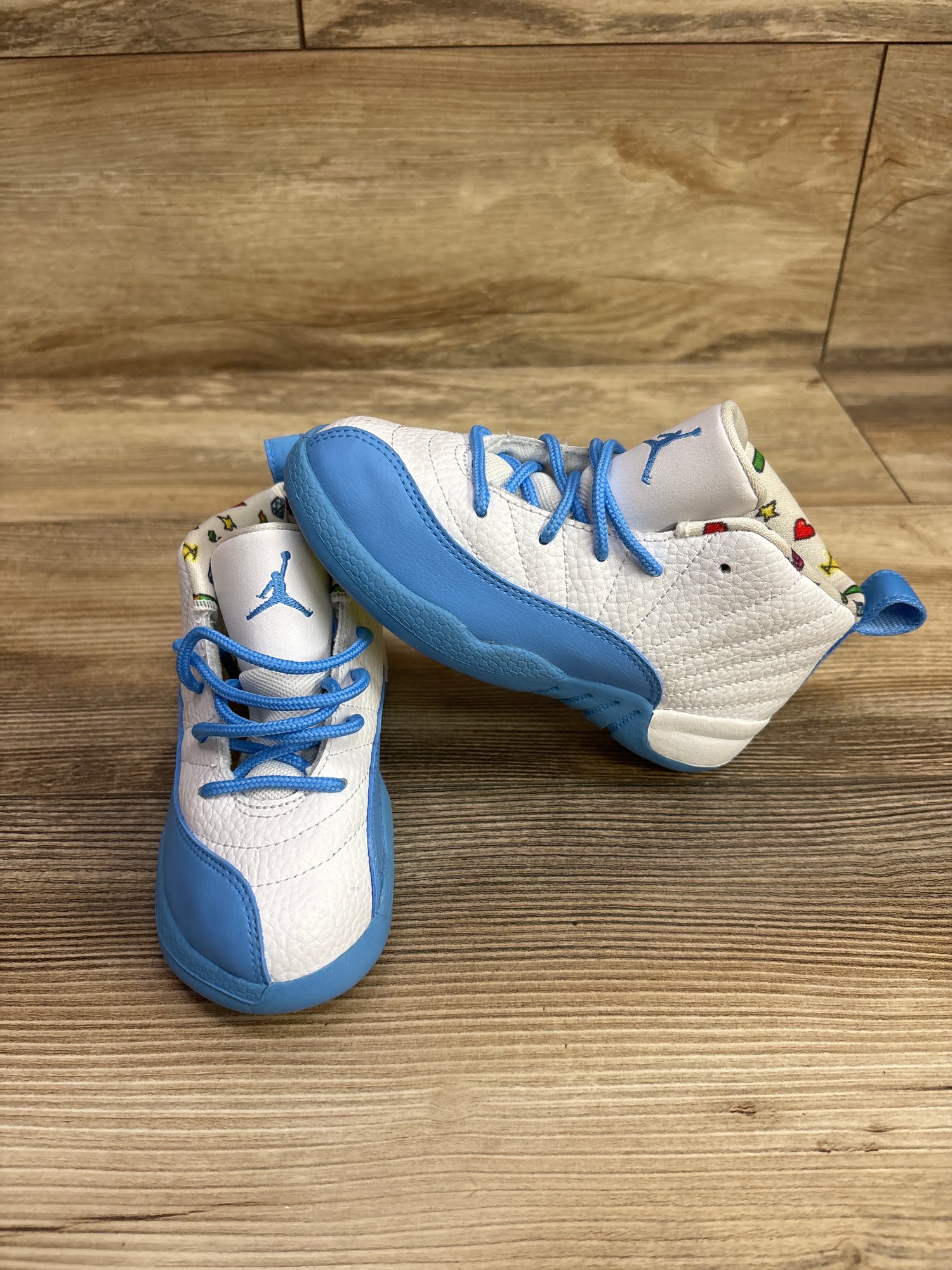Jordan 12 Retro TD 'Emoji' Sneakers sz 10c