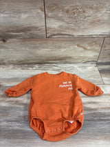 Little Planet Oh! Hi Pumpkin Pie Sweatshirt Bubble Romper Orange sz 6m