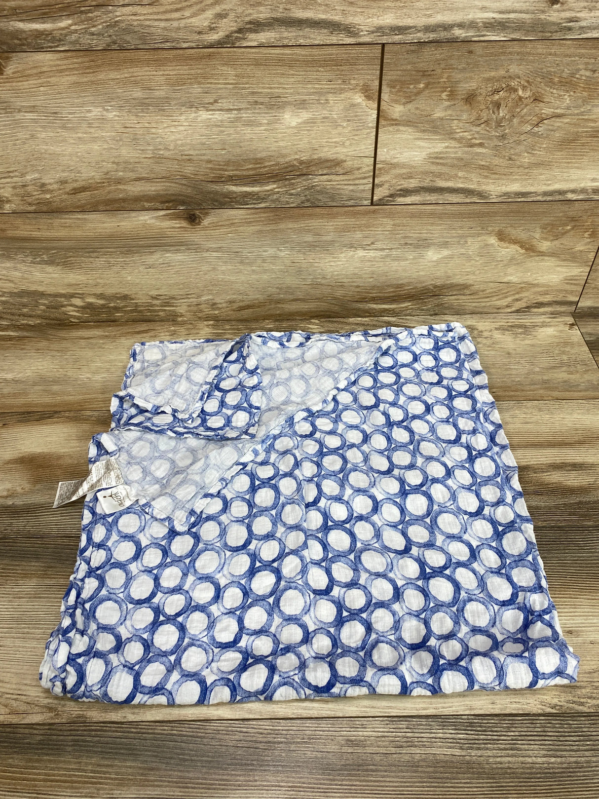 Aden + Anais Muslin Swaddle Blanket Blue Circles