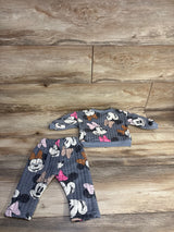 Disney Baby 2pc Quilted Minnie Mouse Sweatshirt & Jogger Set Grey sz 6-9m