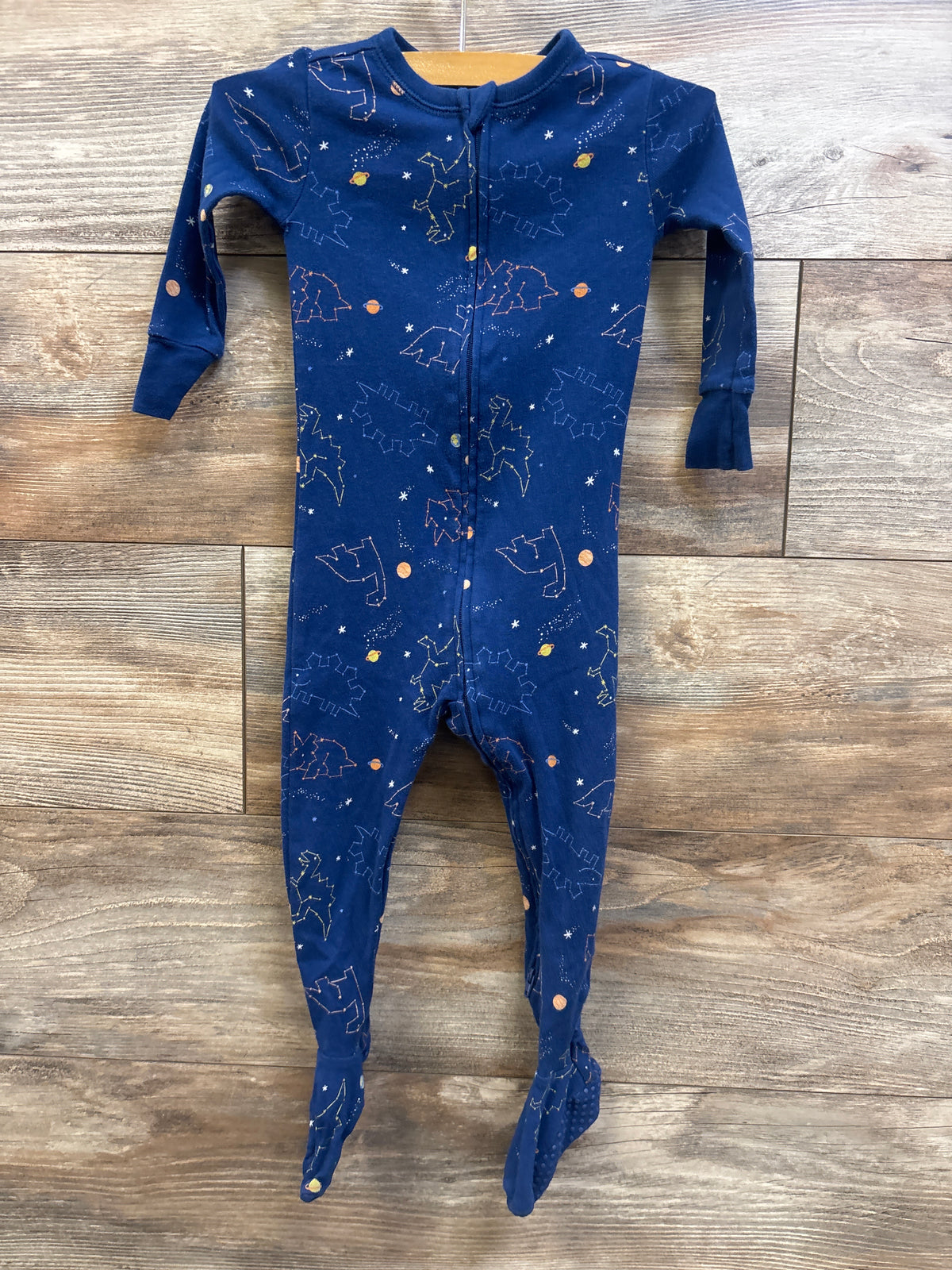Old Navy Dinosaur Constellation Sleeper Blue sz 18-24m
