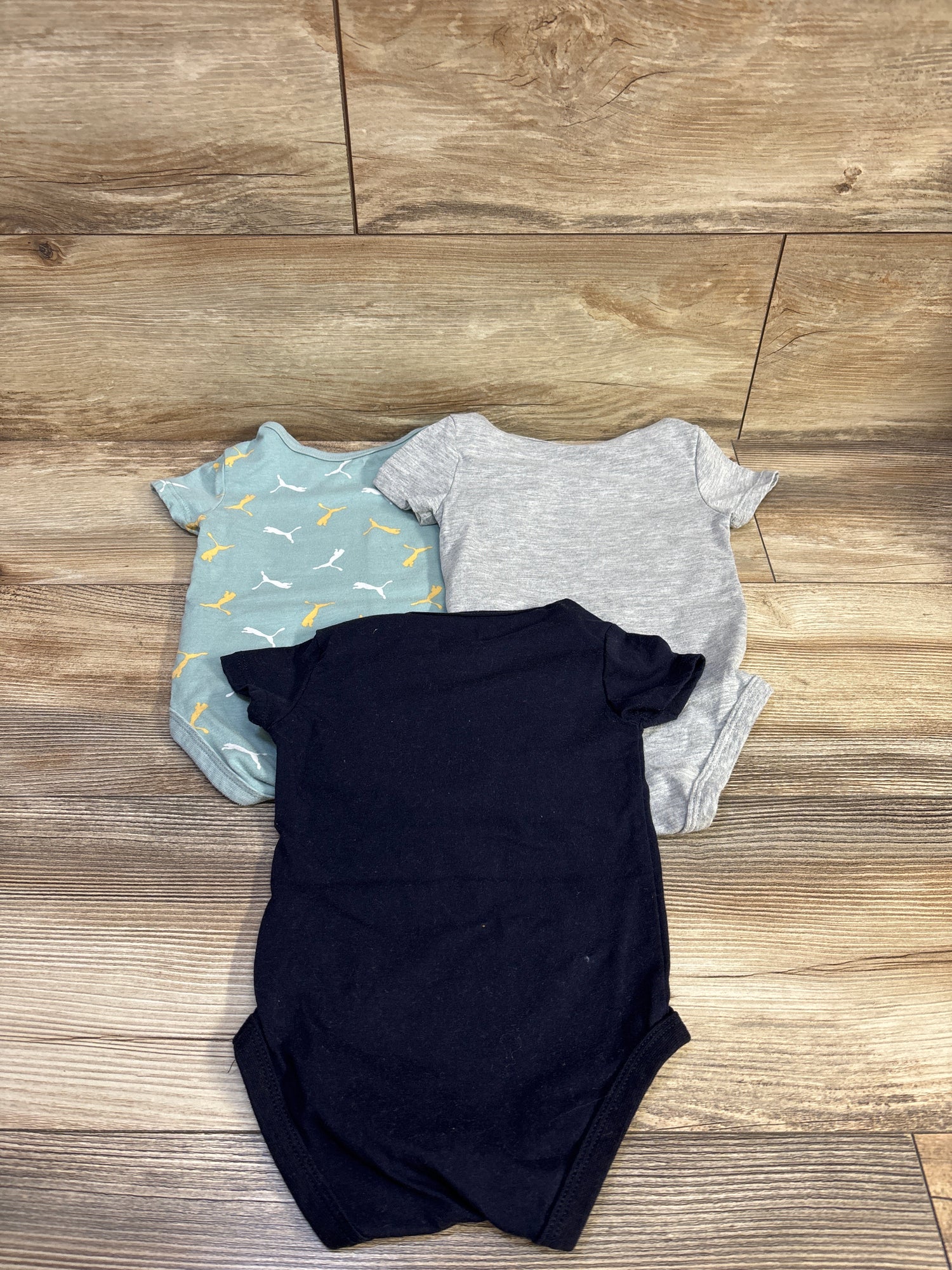 Puma 3pk Bodysuit Set Navy sz 12m