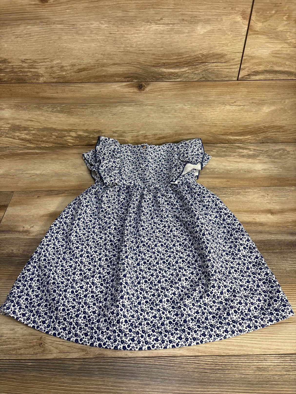 Zara Floral Ruffle Dress Navy sz 3-4T