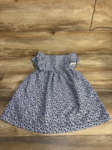 Zara Floral Ruffle Dress Navy sz 3-4T