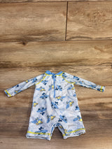 Disney Baby 1pc Mickey Mouse Surf Rash Guard Blue sz 6m