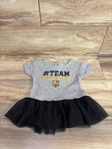 NHL Golden Knights Tulle Peplum Shirt Grey sz 18m