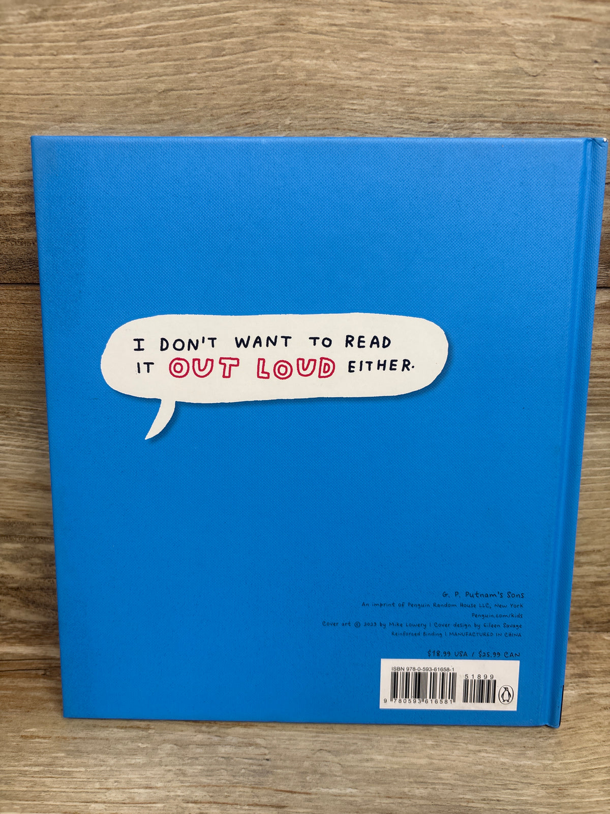 I Don't Want to Read This Book Aloud Hardcover Book