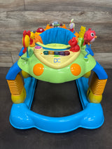 Delta Children Lil Play Station 4-in-1 Activity Walker Blue