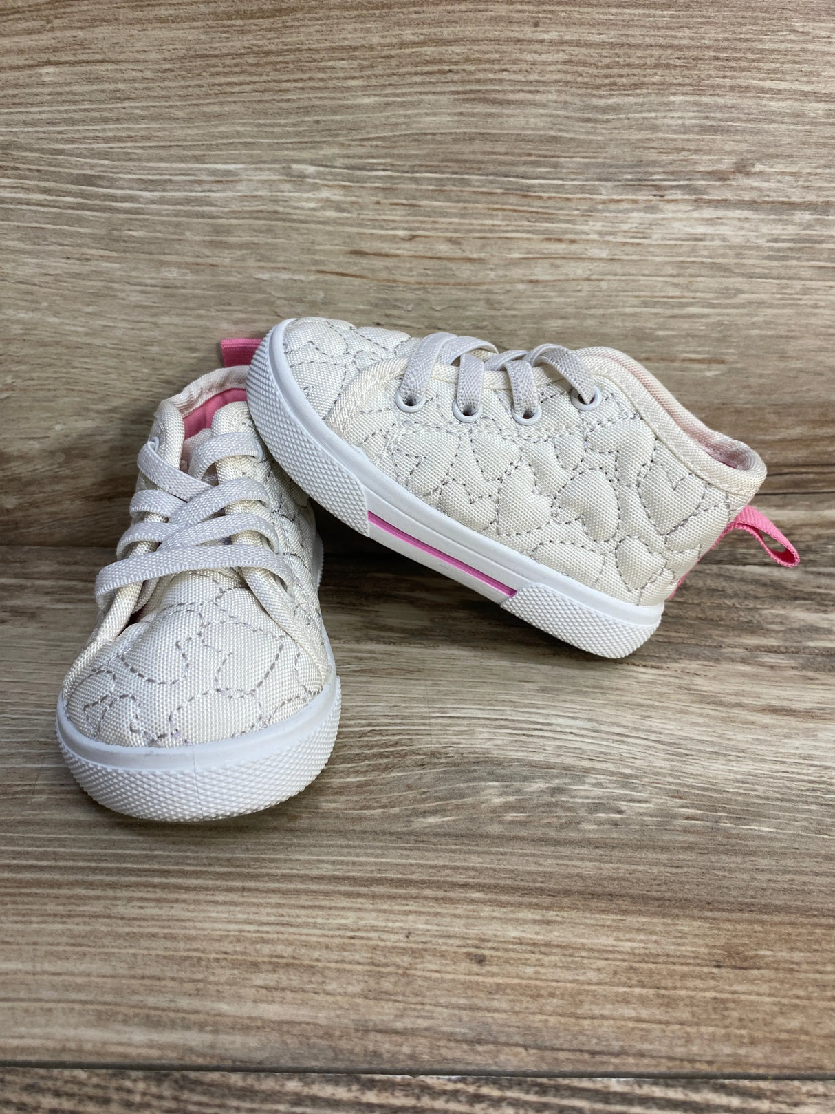 Carter's Ginger High-Top Sneakers Ivory sz 4c