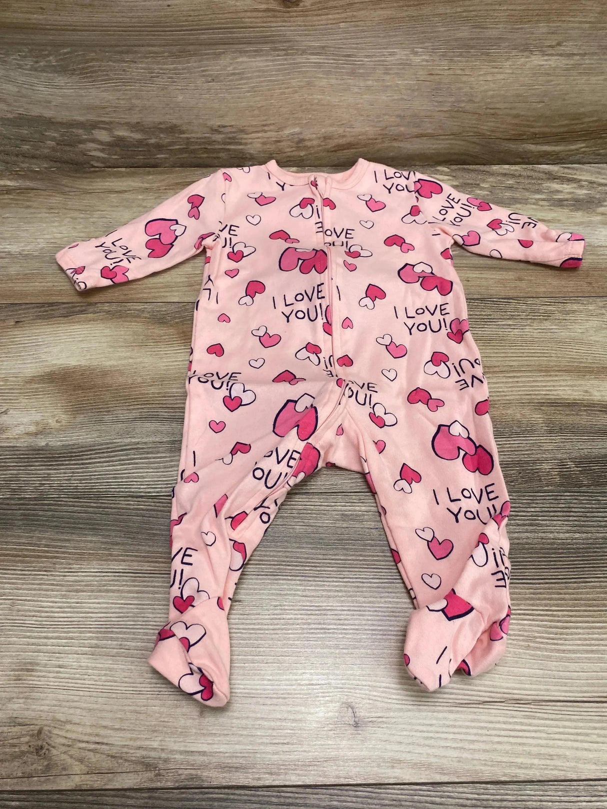 Dymples I Love You! Sleeper Pink sz 6m