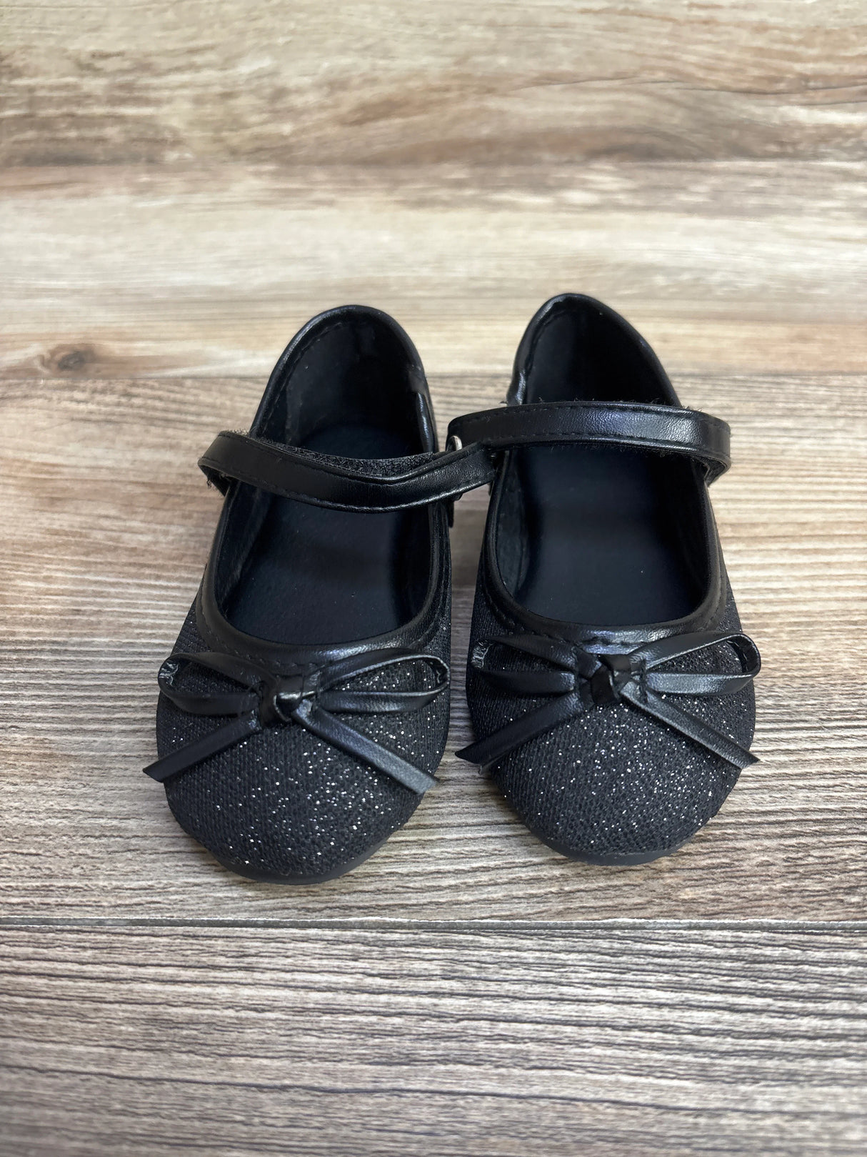 Glitter Mary Jane Flats Black sz 5c
