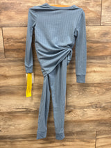NEW Cloud Island 2pc Solid Pointelle Snug Fit Pajama Set Blue sz 5T