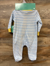 NEW Disney Baby 2pc Mickey Mouse Sleeper & Bib Set Blue sz 0/3m