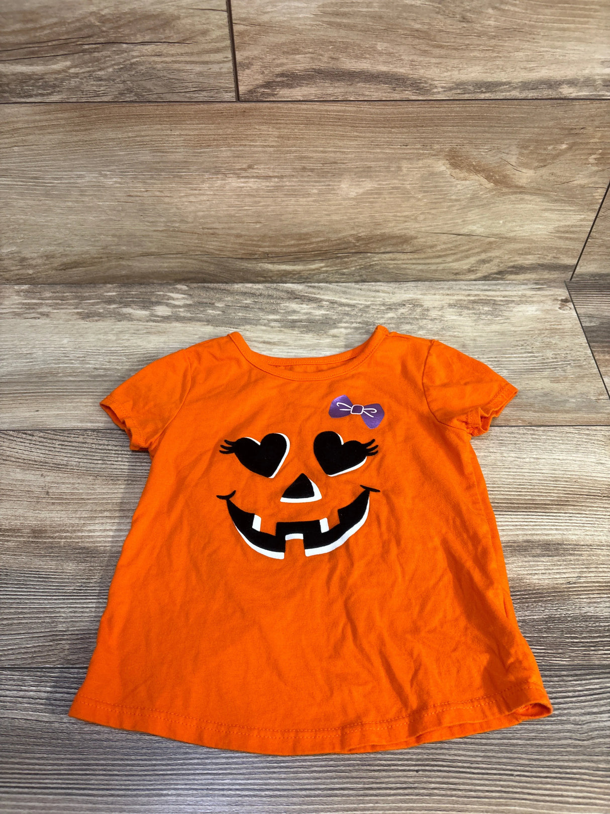Way To Celebrate! Halloween Jack-O-Lantern Shirt Orange sz 2T