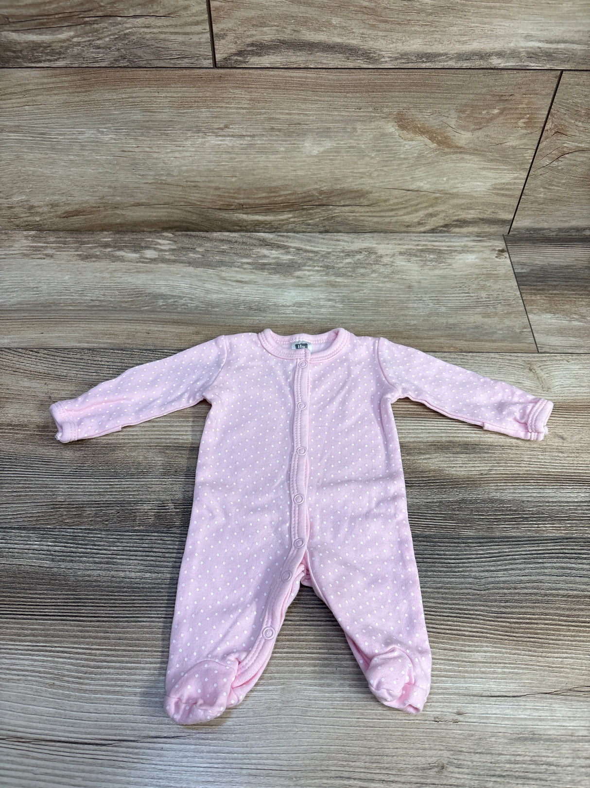 Hudson Baby Polka Dot Sleeper Pink sz Preemie - Me n Mommy To Be