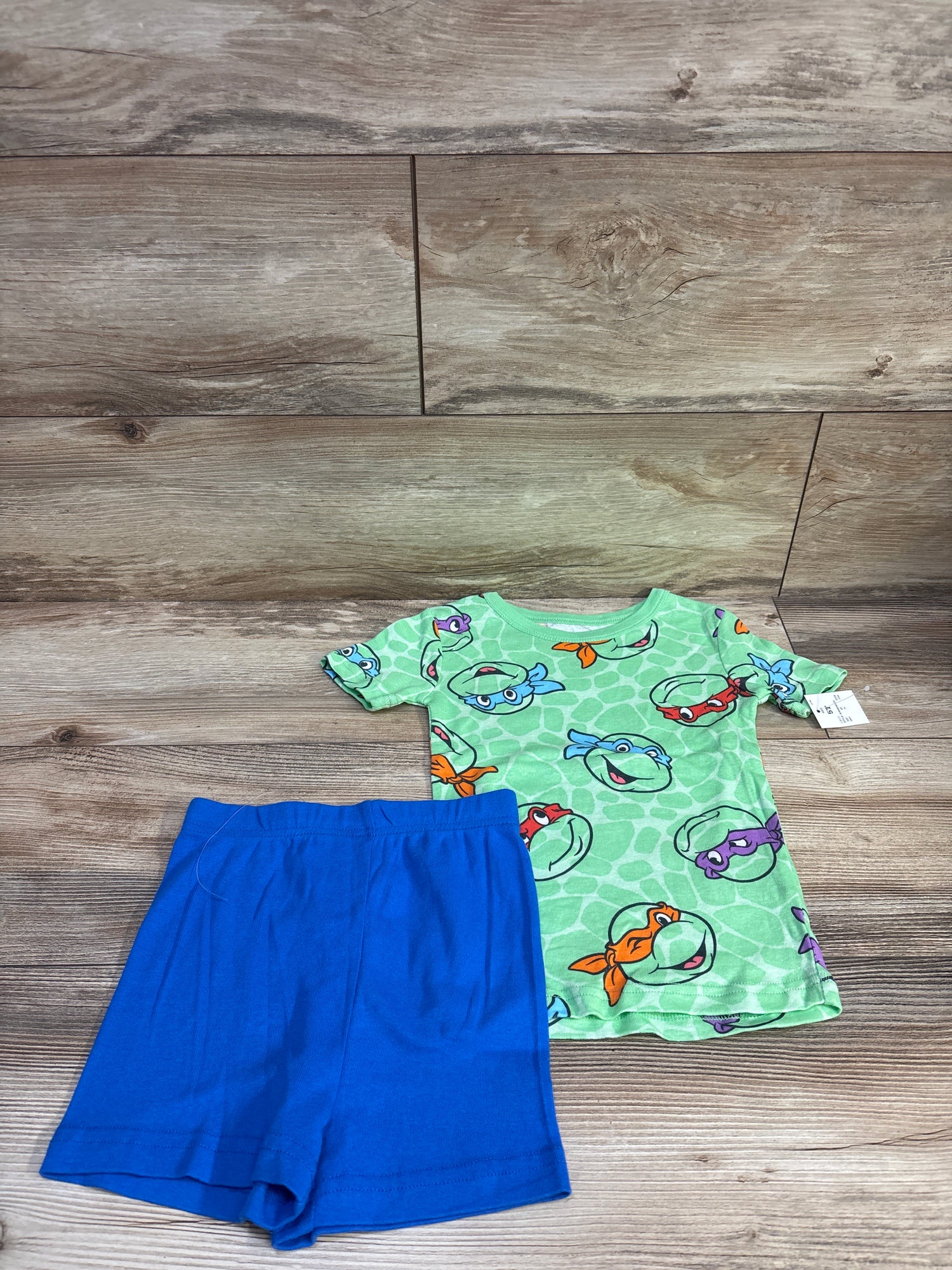 NEW Teenage Mutant Ninja Turtles 2pc Pajama Set Green sz 5T