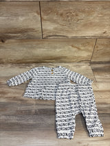 Cat & Jack 2pc Xo Print Shirt & Bottoms Set White sz 0-3m