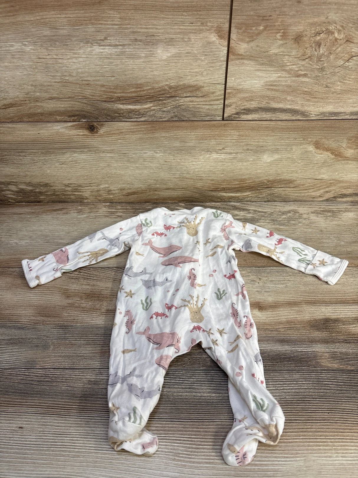 Carter's Sea Animal Sleeper White sz 3m