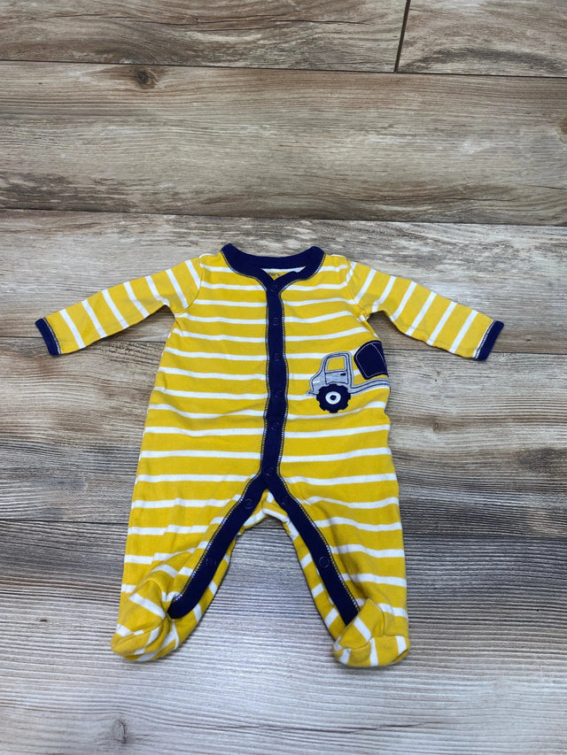 Carter's Yellow Striped Sleeper sz 3m - Me 'n Mommy To Be