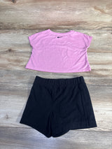 Nike Swoosh Graphic T-Shirt & Skort Set Pink sz 2T