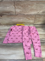 NEW Monica + Andy 2pc Bow Print Pajama Set Pink sz 2T