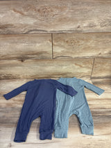 Cloud Island 2pk Soft Modal Sleepers Blue sz 3-6m