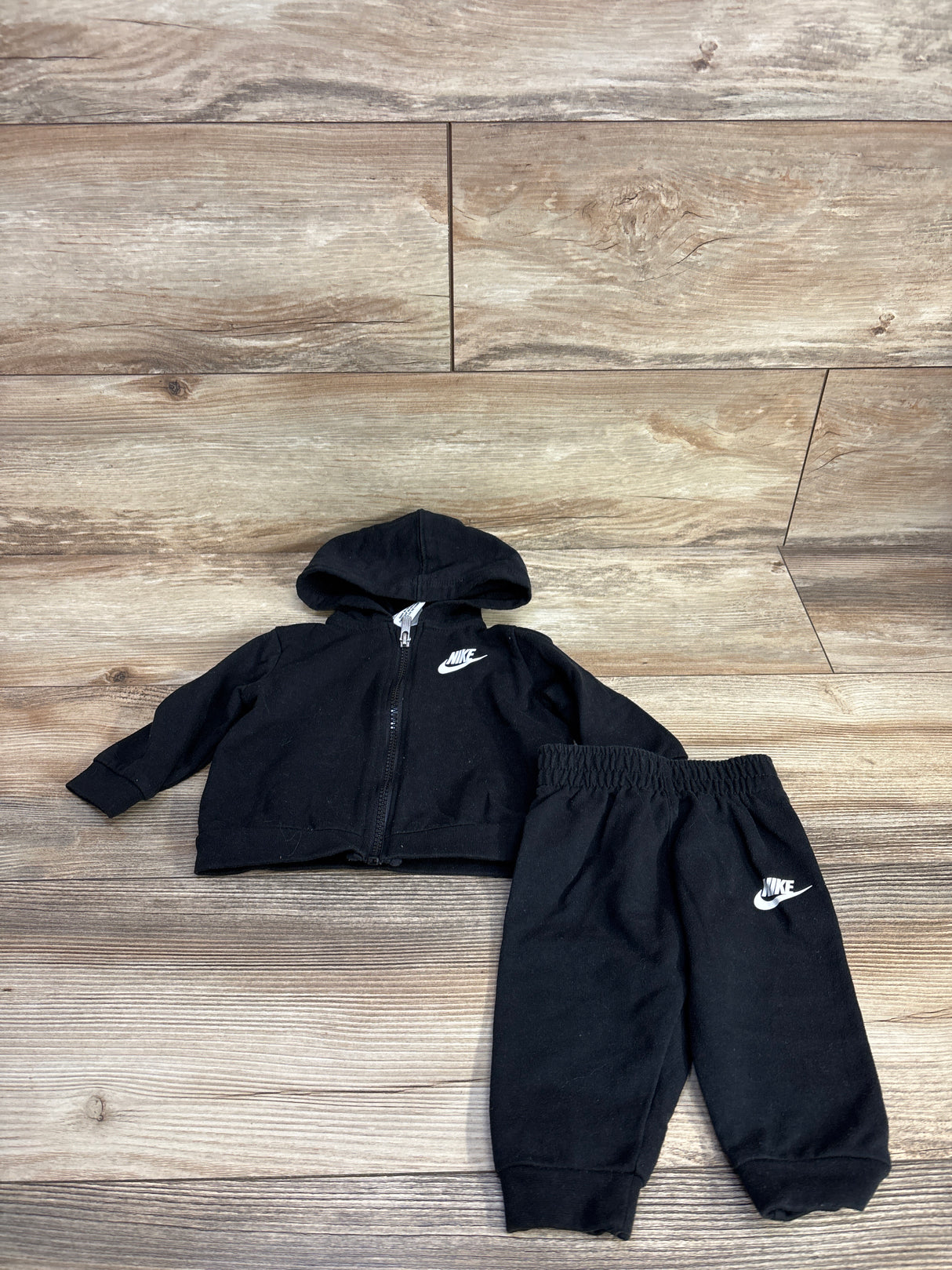 Nike Zip-Up Jacket & Joggers 2pc Set black sz 6m