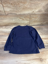 Carter's Long Sleeve Shirt Navy Blue sz 4T
