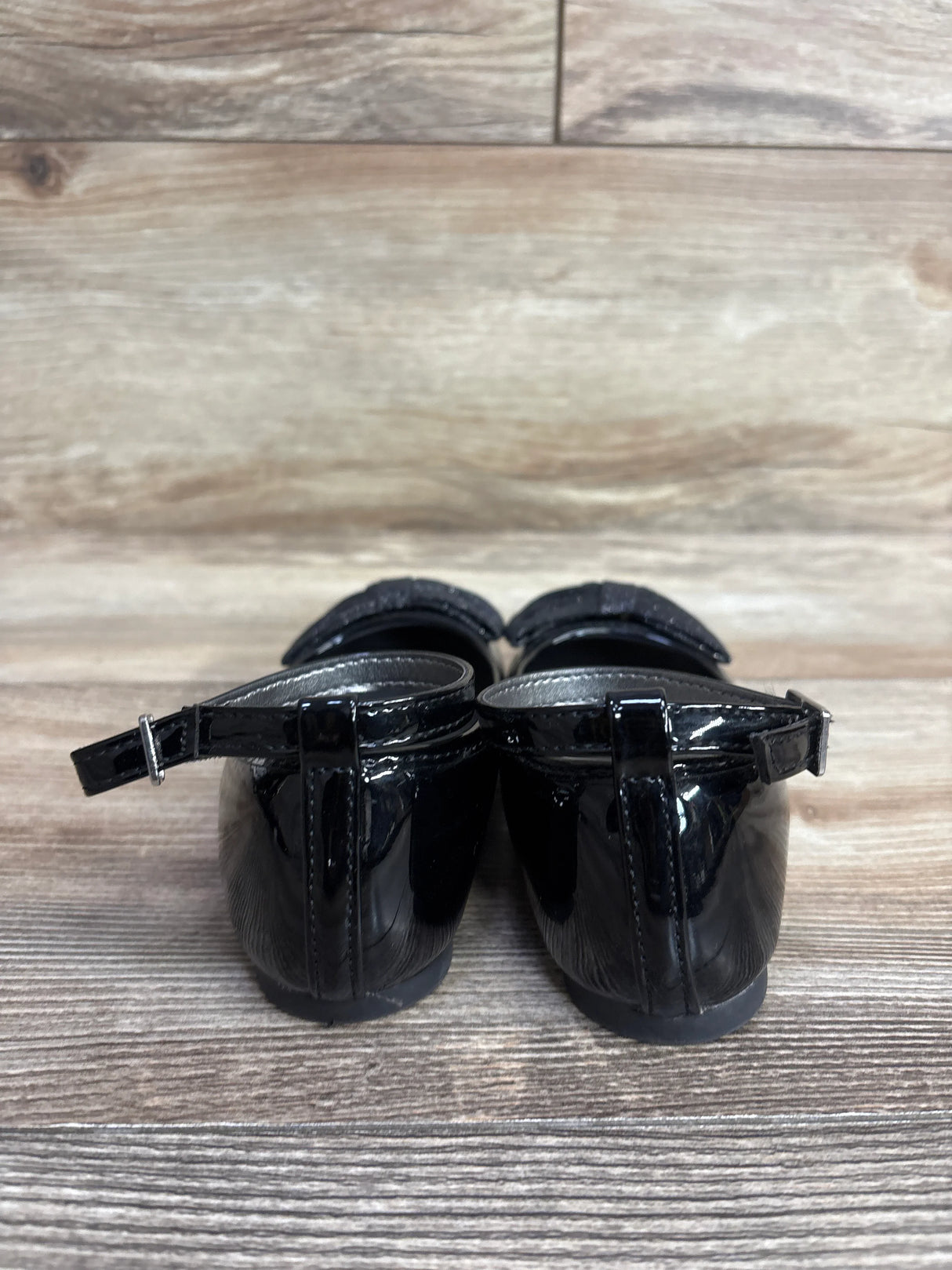 Sugar Nellie Ankle Strap Ballet Flats Black sz 11c