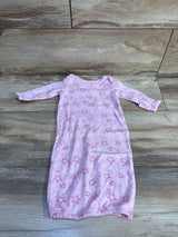 Luvable Friends Star Print Sleep Gown Pink sz Preemie/Newborn
