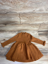 Myggpp Ribbed Sweater Knit Dress Carmel sz 3T