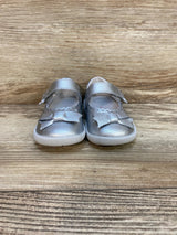 Pediped Grip 'n' Go Betty Mary Janes Silver sz 4/4.5c