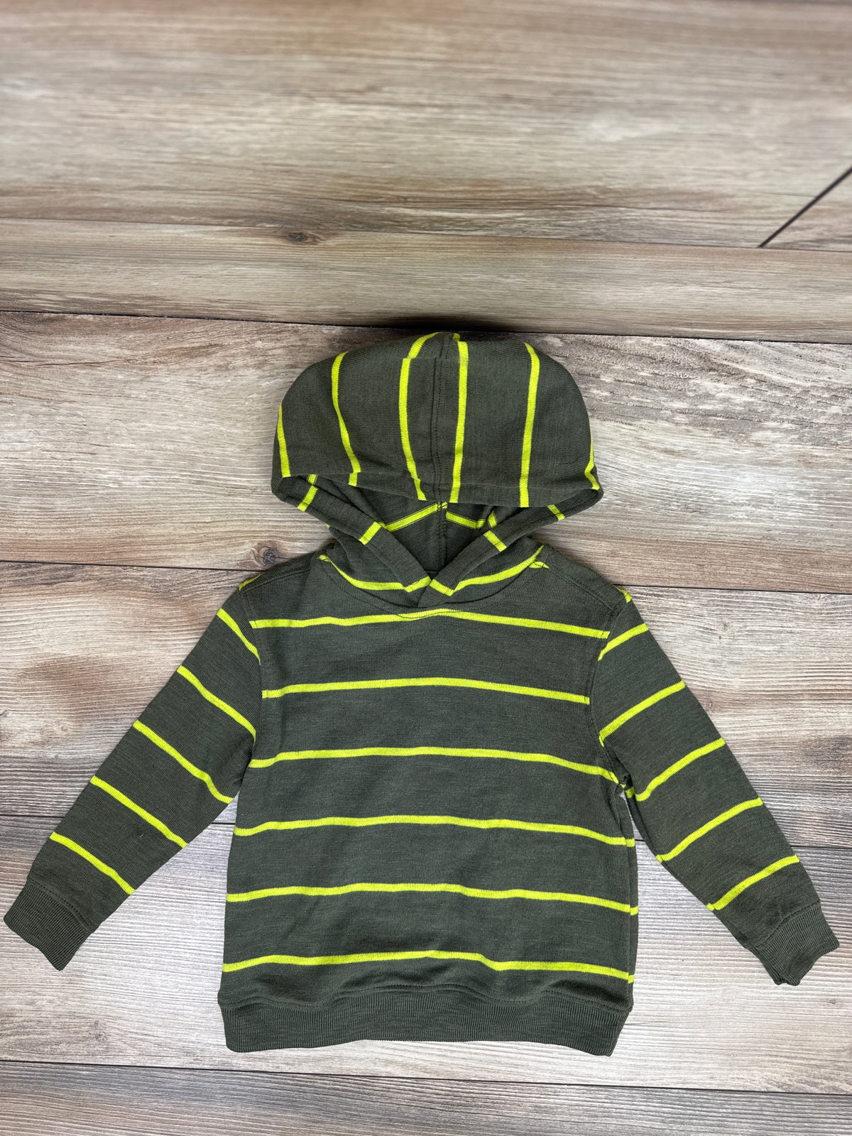 Old Navy Hooded Long Sleeve Shirt Green sz 2T