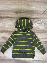 Old Navy Hooded Long Sleeve Shirt Green sz 2T