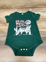 No Prob-llama Bodysuit Green sz 9-12m