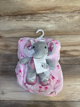 NEW Duck Duck Goose Plush Baby Blanket & Stroller Toy Pink