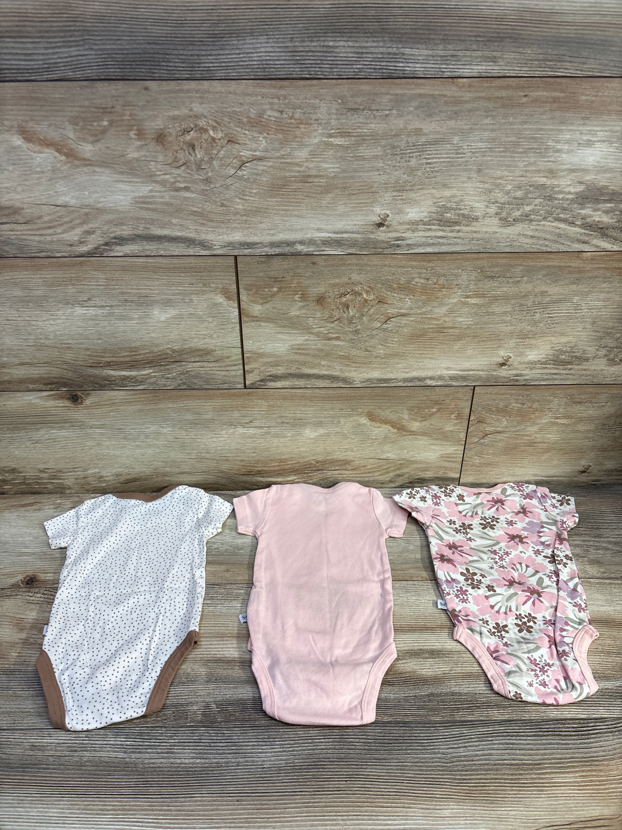 Honest Baby 3pk Bodysuit Set Ivory sz 3-6m