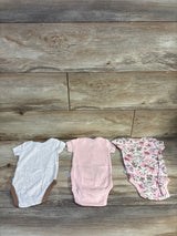 Honest Baby 3pk Bodysuit Set Ivory sz 3-6m