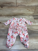 Little Me Ruffle Sleeper Pink sz 3m