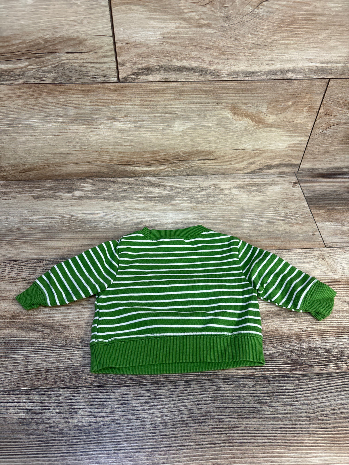 Carter's Striped Shamrock Sweatshirt Green sz Newborn
