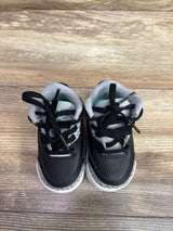 Air Jordan 3 Retro TD 'Green Glow' Sneakers sz 4c