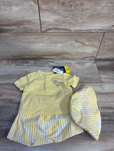 NEW Baby Gap 3pc Duck Outfit Set Yellow sz 0-3m
