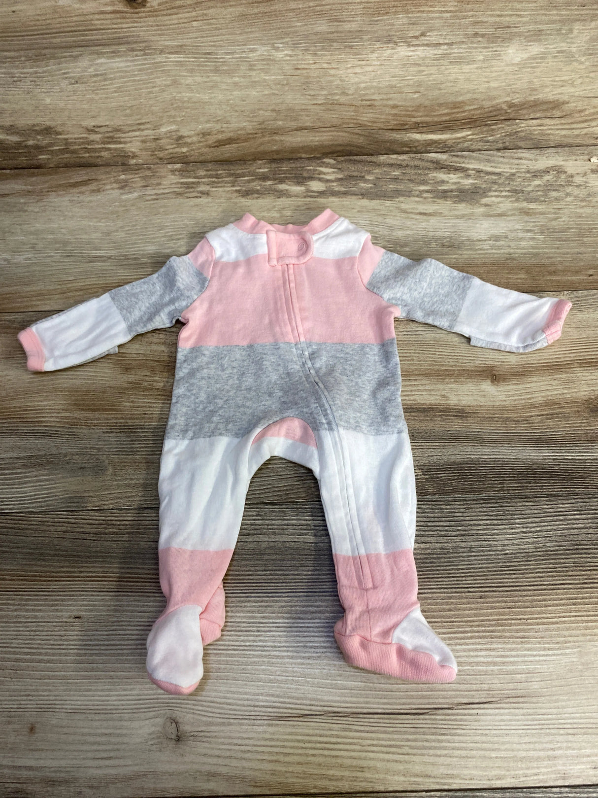 Honest Baby Organic Striped Sleeper Pink sz Preemie