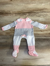 Honest Baby Organic Striped Sleeper Pink sz Preemie