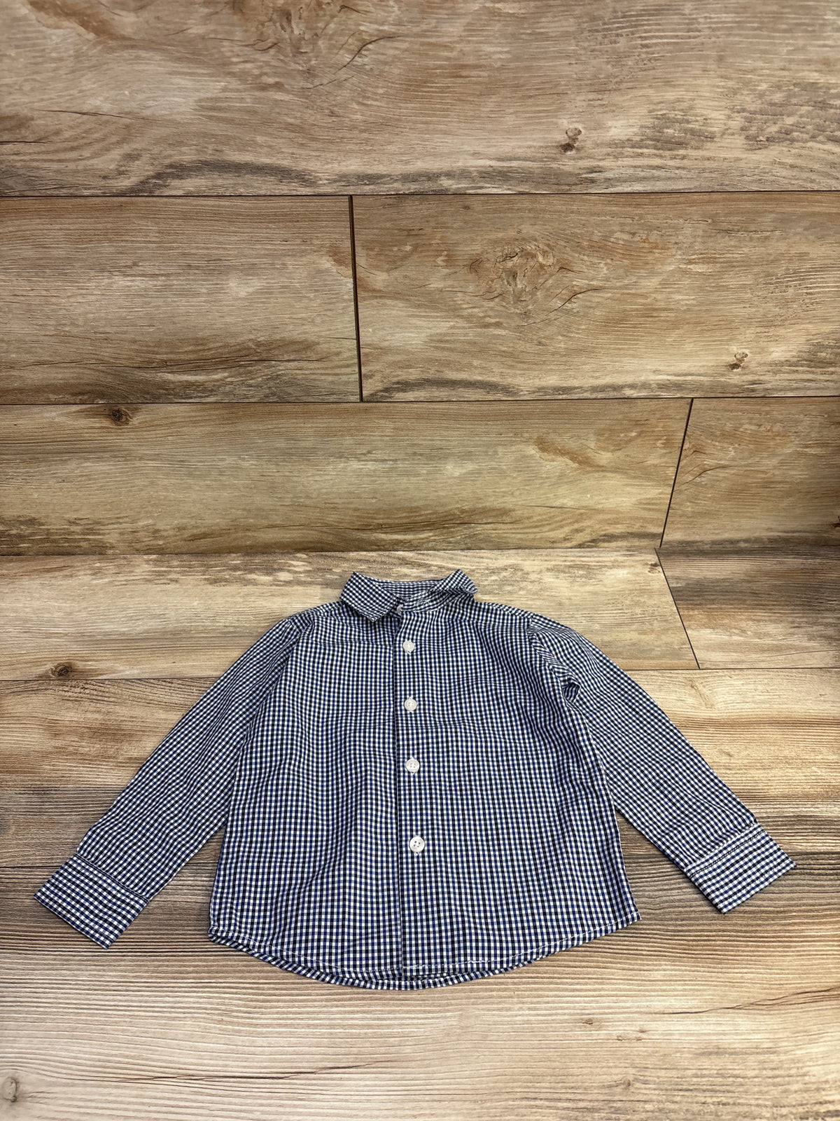 Nautica Long Sleeve Button-Up Shirt Blue sz 24m