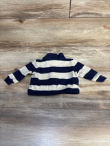Ralph Lauren Striped French-Rib Pullover Sweater Navy sz 3m
