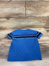 Cat & Jack Striped Pocket Shirt Blue sz 5T